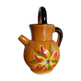 Pitcher jug vase enamelled ceramic Camarès