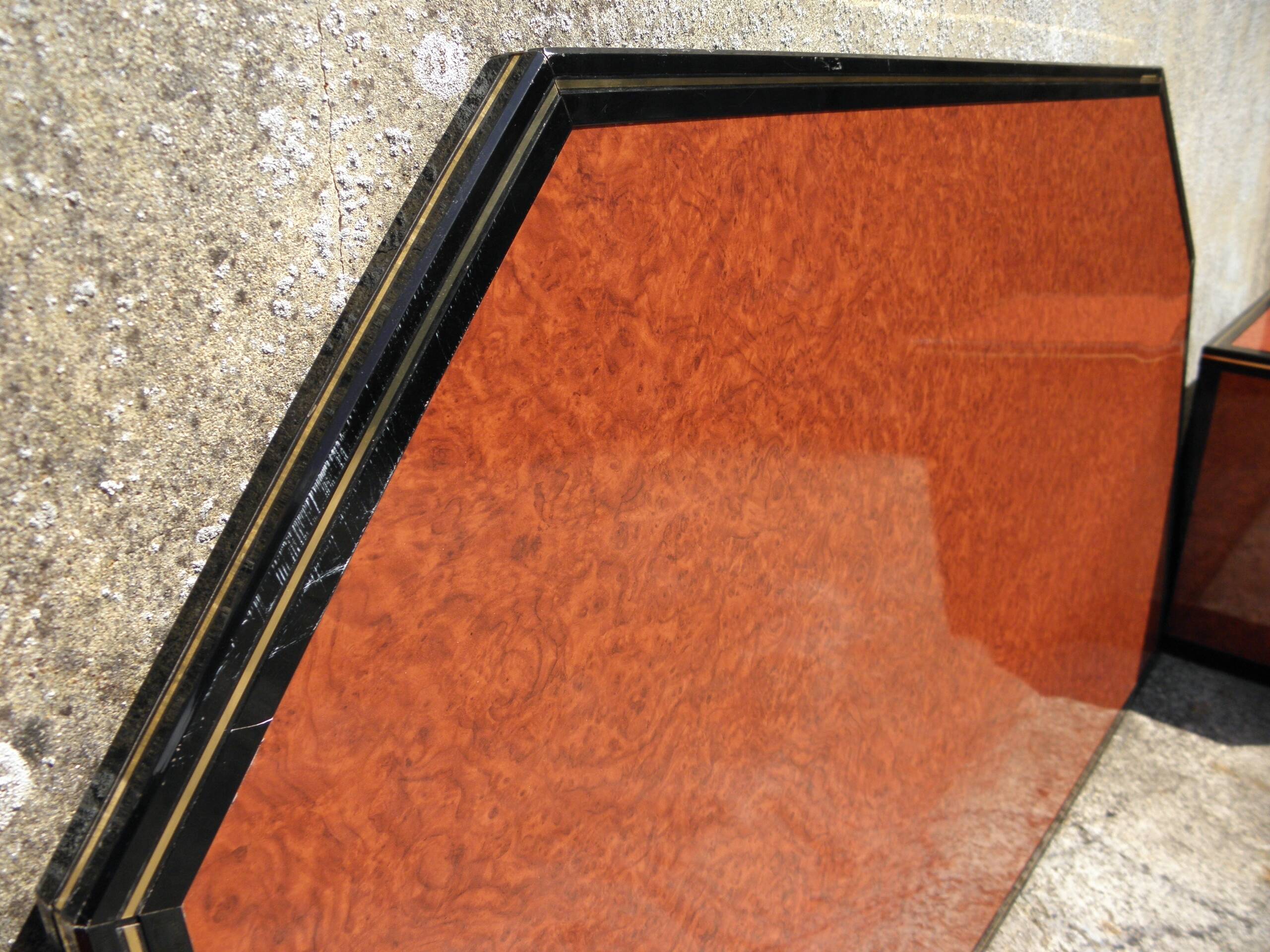 Headboard and bedside tables Pierre Vandel 1980