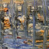 Abstract composition painting 20th century