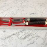 Duo de couverts à viande années 70