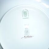 6 flat plates of the Slalom service in porcelain 70s