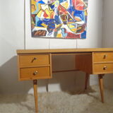 Vintage Ekawerk desk 50s Compass Feet