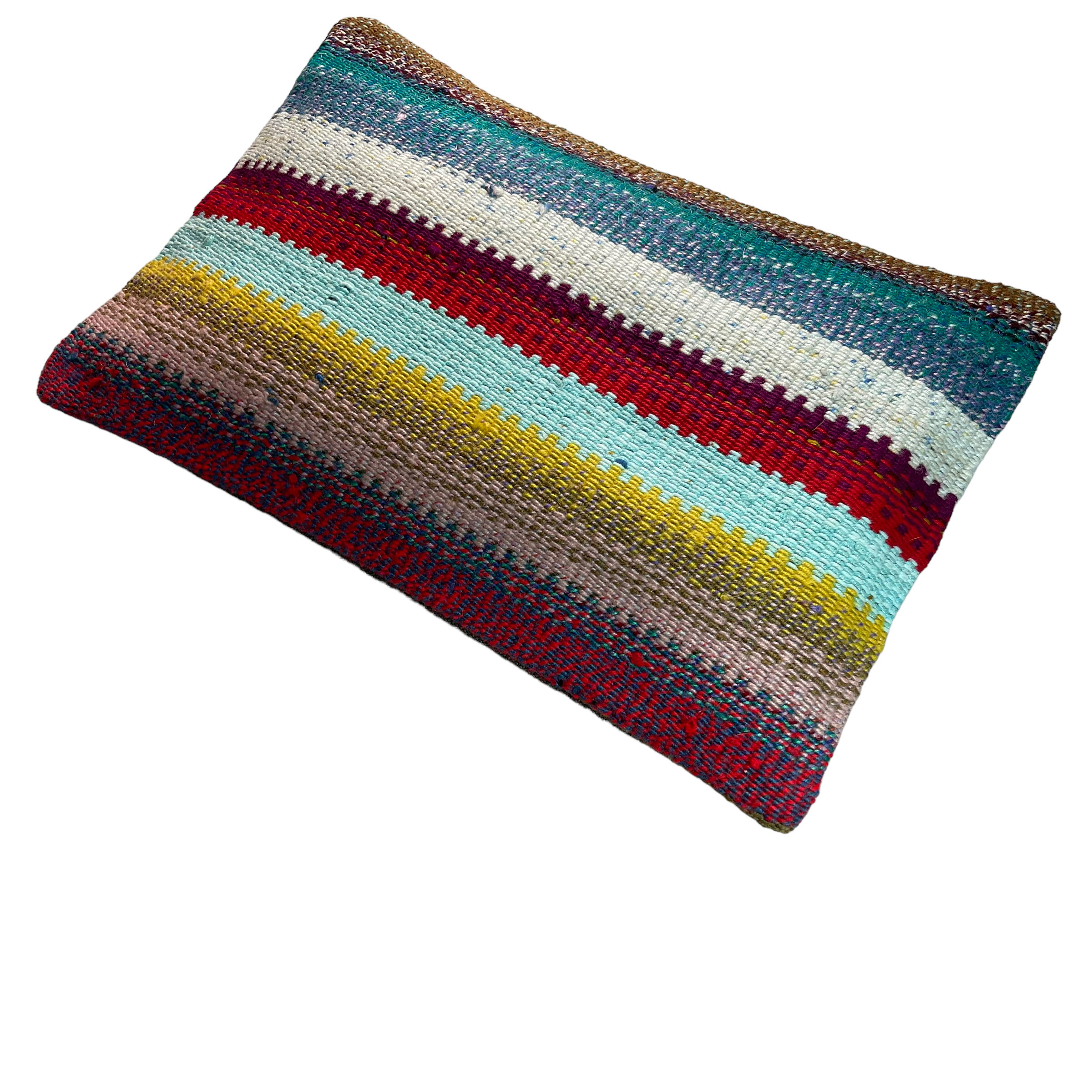 Vintage turkish kilim cushion cover, 30 x 50 cm