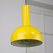 Vintage yellow metal lamp