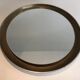 Curved wooden silver mirror