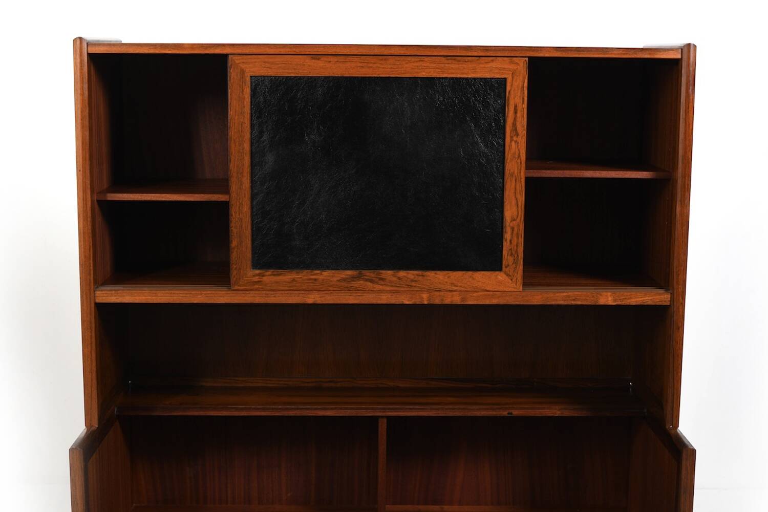 Rare Danish Bar Cabinet with Leather Parts 1960s