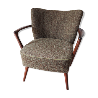 Scandinavian wool cocktail armchair