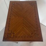 Console marqueterie directoire en acajou