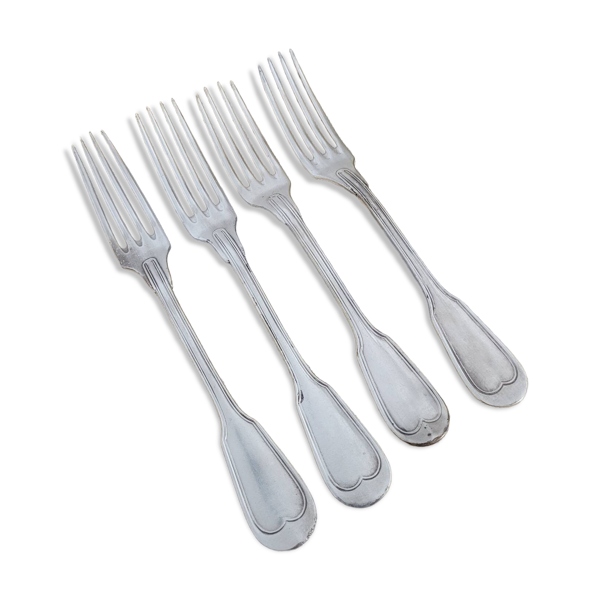Lot de 4 fourchettes décor à filet