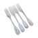 Set of 4 decorative forks with a rim