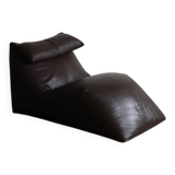 Chaise longue Le bambole en cuir marron par Mario Bellini pour B&B Italia,