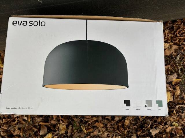 New Eva Solo pendant light model quay large stone tone - Denmark