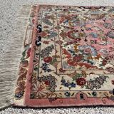 Tapis persan tabriz en laine et soie fait sur soie 70 raj
