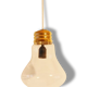 Suspension chandelier in the shape of giant bulb 1970 vintage 70's bulb-shaped lamp n4