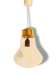 Suspension chandelier in the shape of giant bulb 1970 vintage 70's bulb-shaped lamp n4