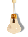 Lustre suspension en forme d'ampoule géante 1970 vintage 70's bulb-shaped lamp n4