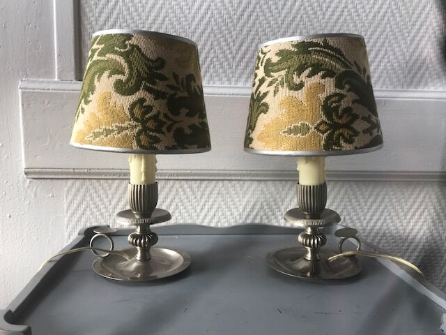 Pair of old bedside lamps