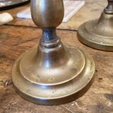 2 brass candle holders