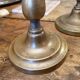 2 brass candle holders