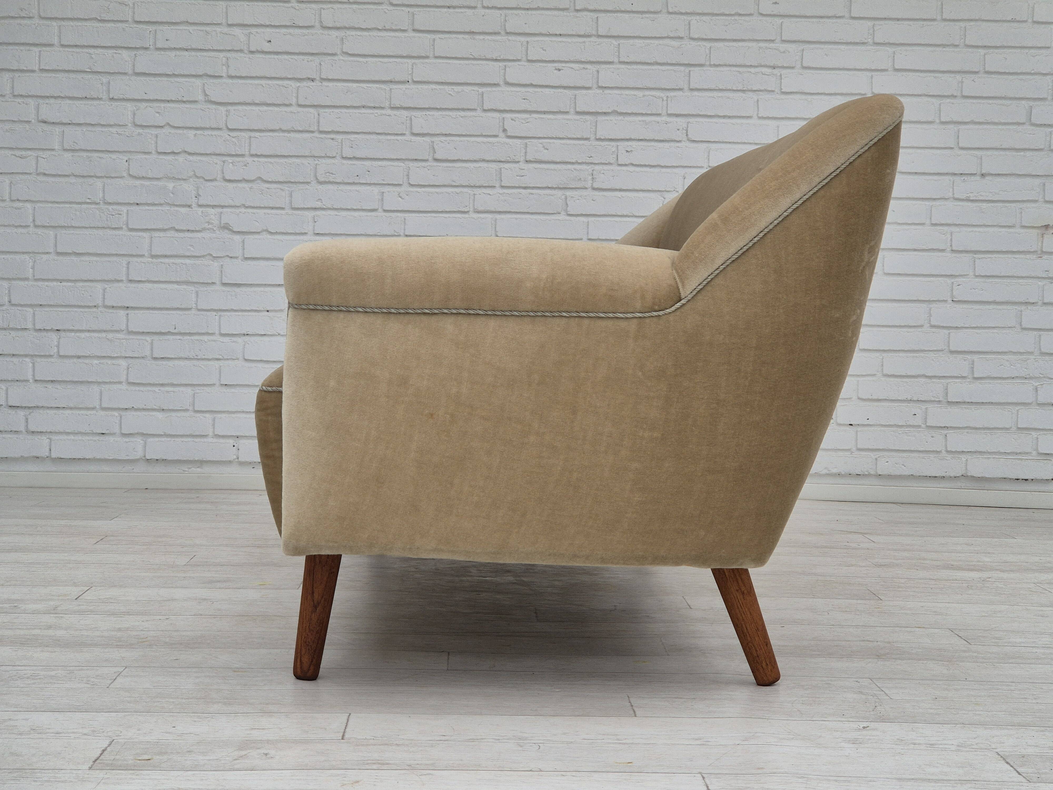 1960s, Danish design by Kurt Østervig for Rolschau Møbler, 3 seater sofa, model 57, original.