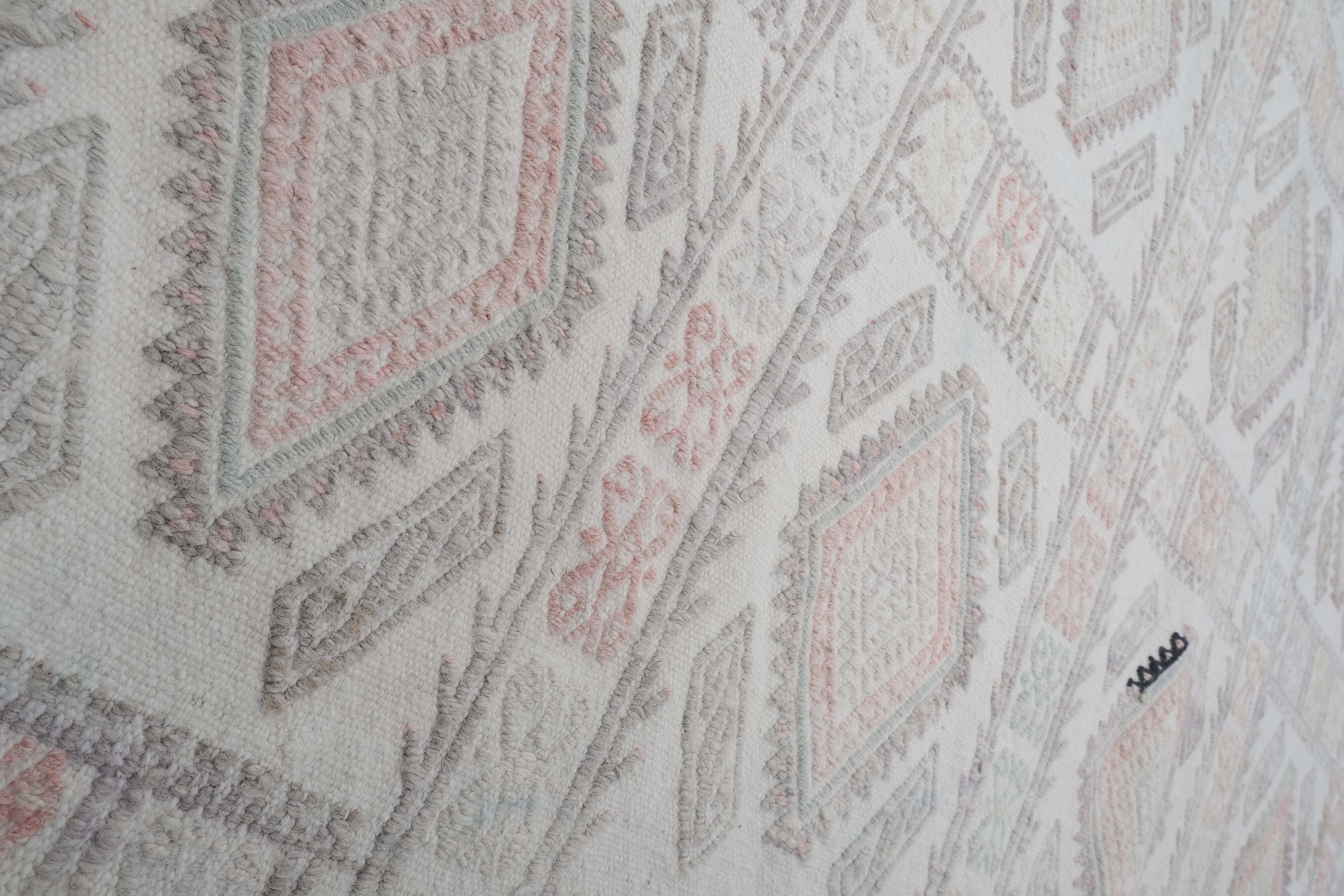 Vintage Turkish rug from Oushak, hand-woven 156x216 cm