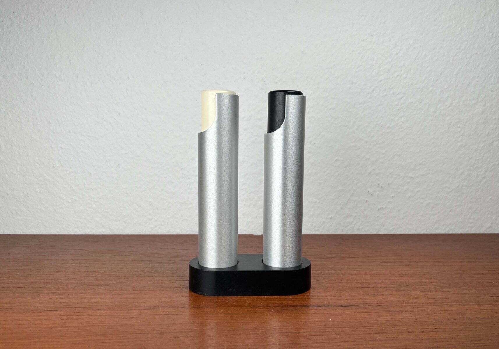 Modern mid-century Danish salt and pepper grinder by Rud Thygesen and Johnny Sørensen for Rosendahl, 1960s, set of 2.