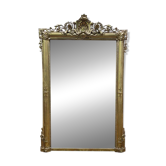 Miroir en bois et stuc doré époque Louis Philippe