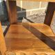 Art Deco coffee table in solid walnut