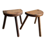 Wooden tripod stools