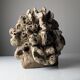 Large organic glazed stoneware sculpture with coral shapes, signed, 2002