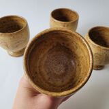 Set of 4 cups/ cups in sandstone