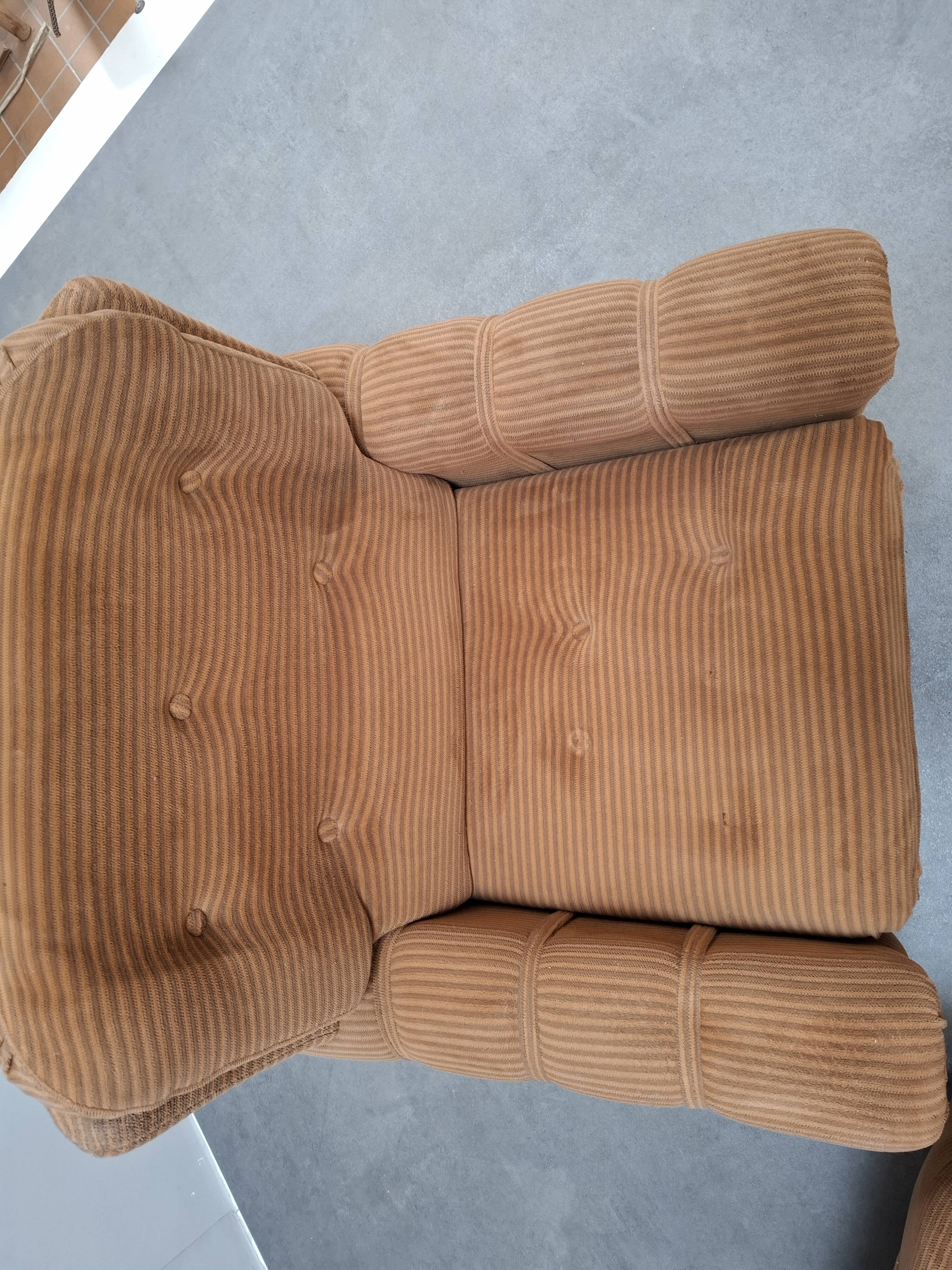 Pair of Czech TON Armchairs, 1985, Mid-Century Upholstered Lounge Chairs
