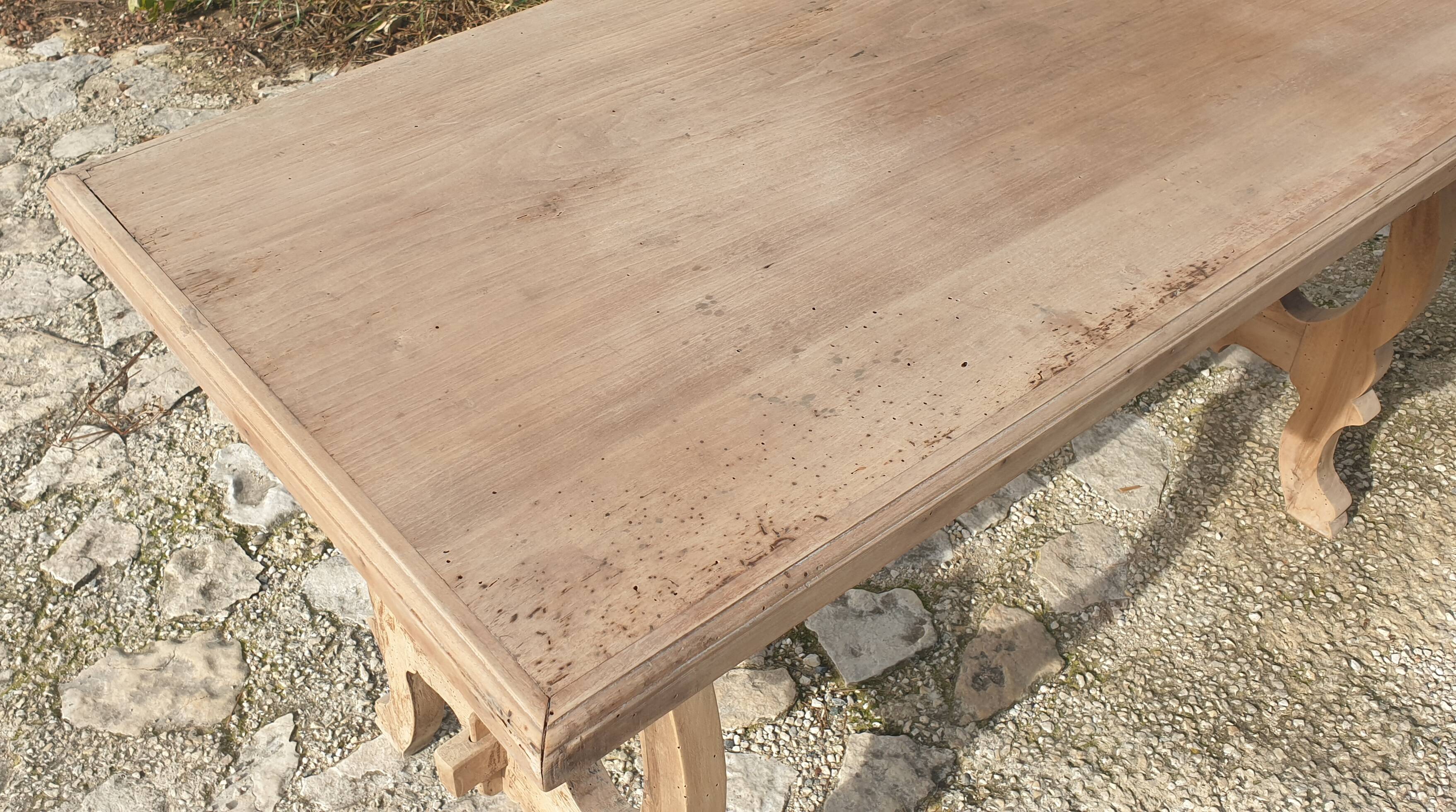 Table Espagnole en bois naturel 178 cm de long