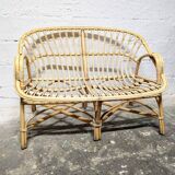 Rattan bench