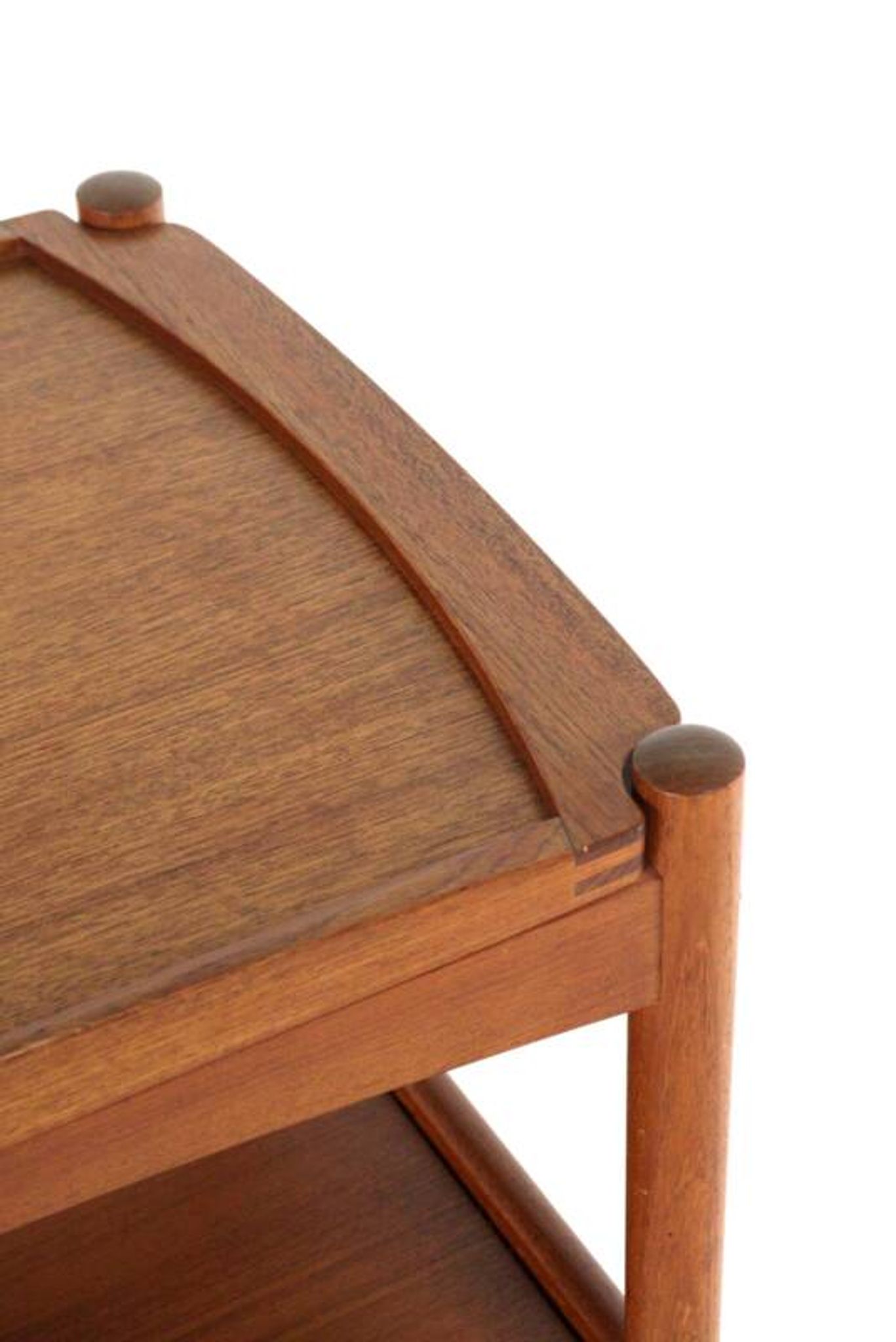 Poul Hundevad trolley with removable tray - danish design