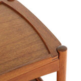 Poul Hundevad trolley with removable tray - danish design