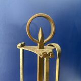 Brutalist fireplace men, 1970