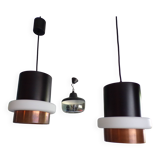 2 Locarno pendant lights by Louis Kalff for Philips