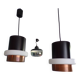 2 Locarno pendant lights by Louis Kalff for Philips