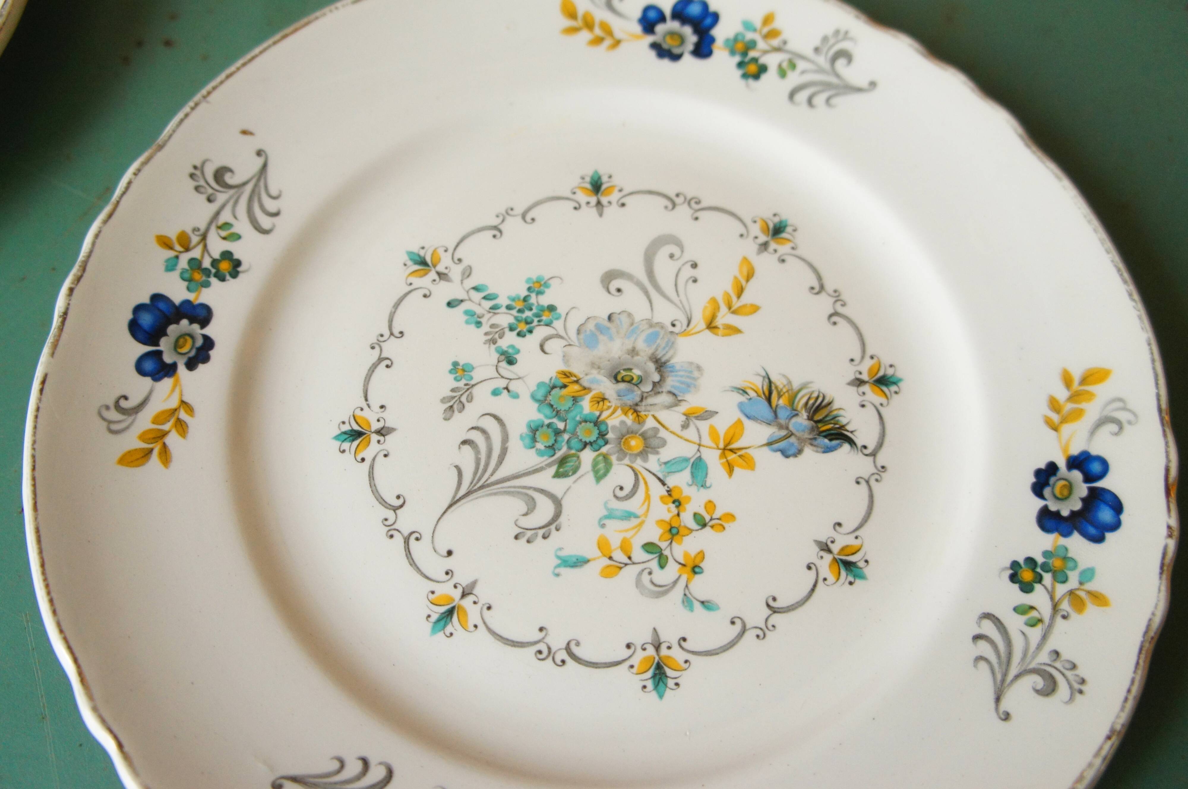 Set of 6 dessert plates Moulin des loups