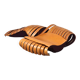 Canapé lounge vintage sculptural en cuir cognac, France 1980