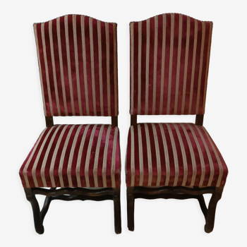 Pair of Louis XIII style chairs