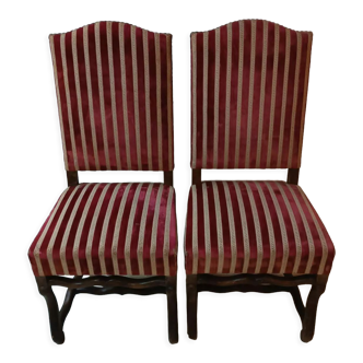 Pair of Louis XIII style chairs