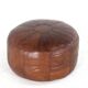 Pouf en cuir Woerdenbach - vintage