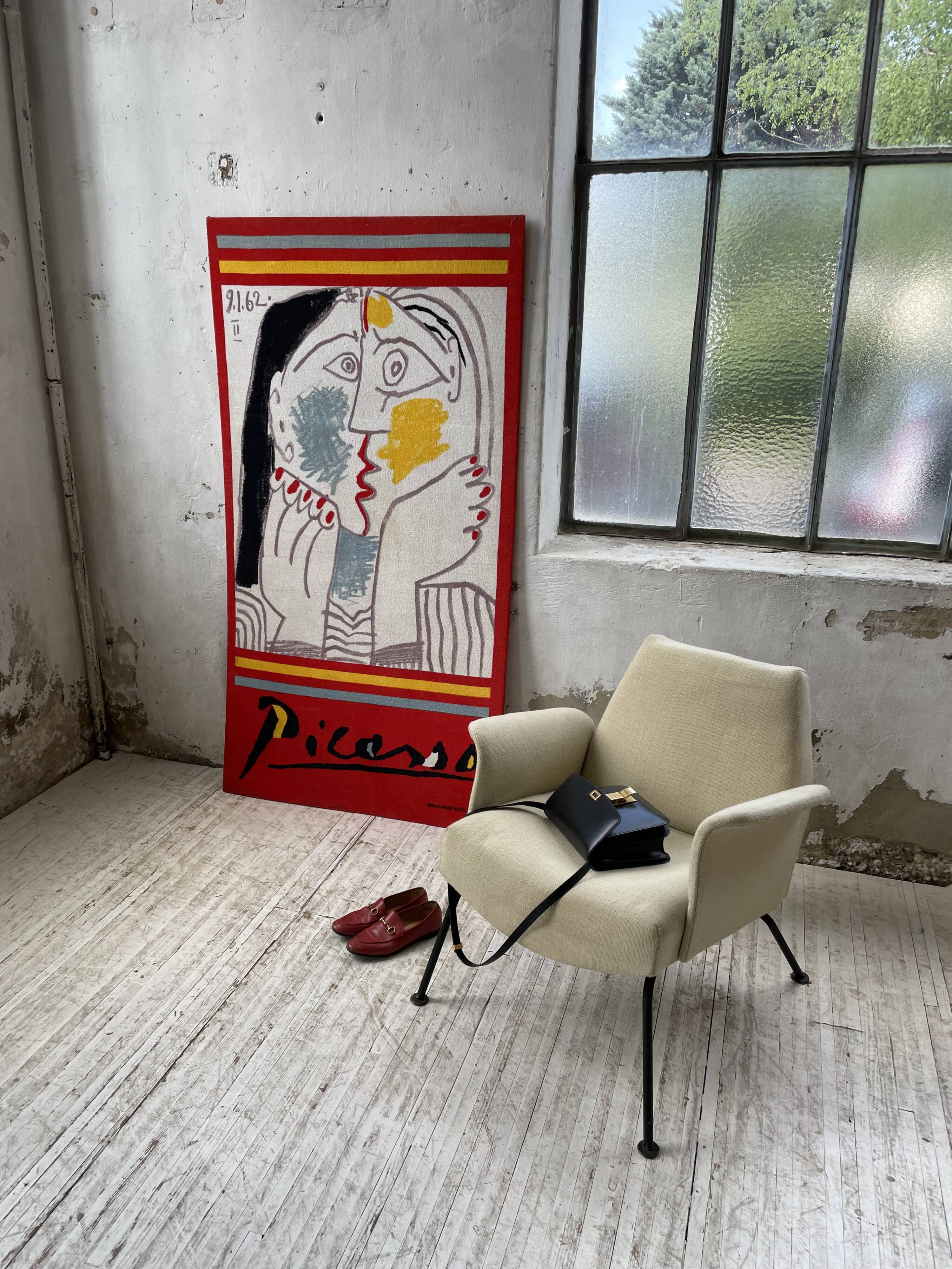 Canvas tapestry Picasso fabric coated on wood XXL