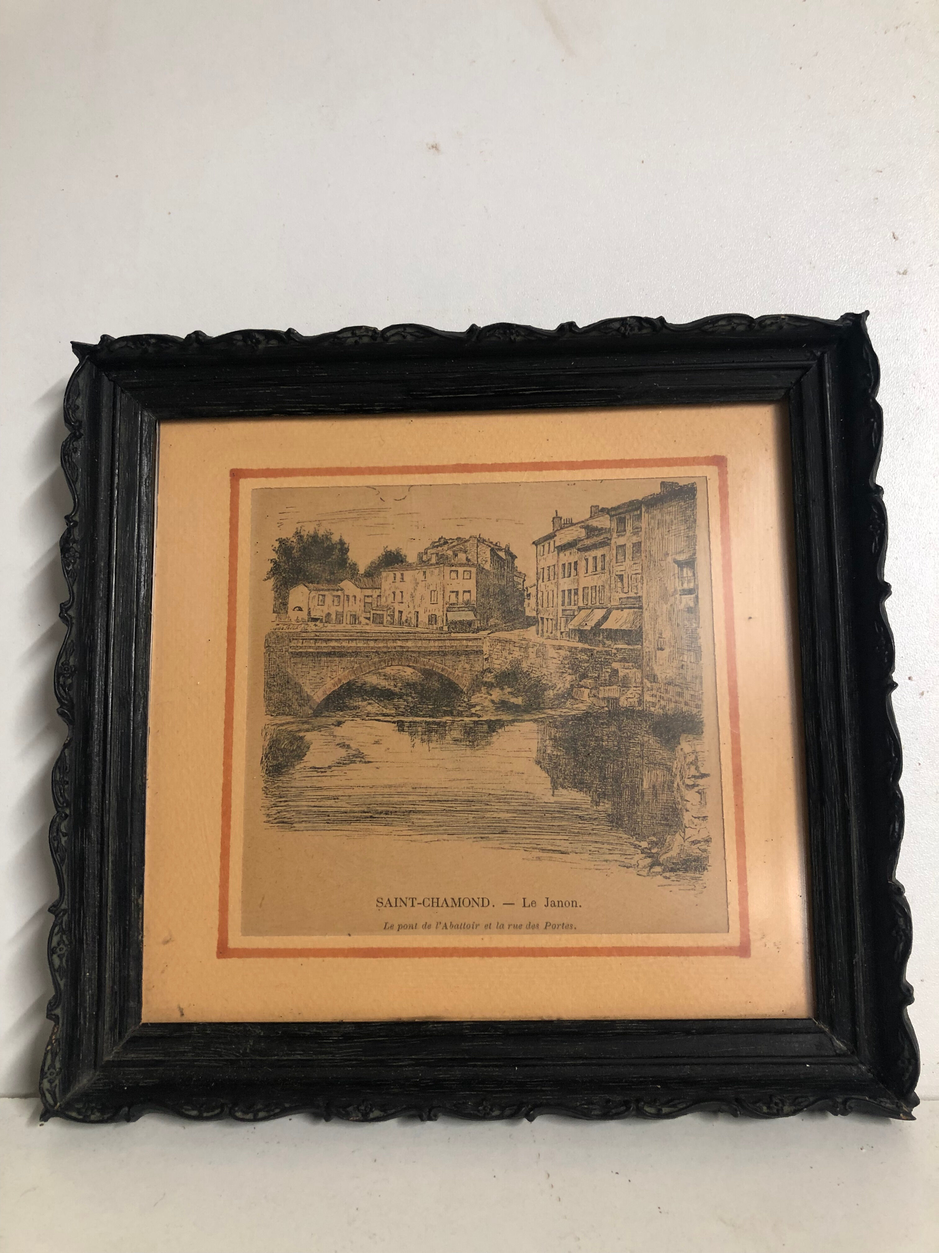Framed drawing