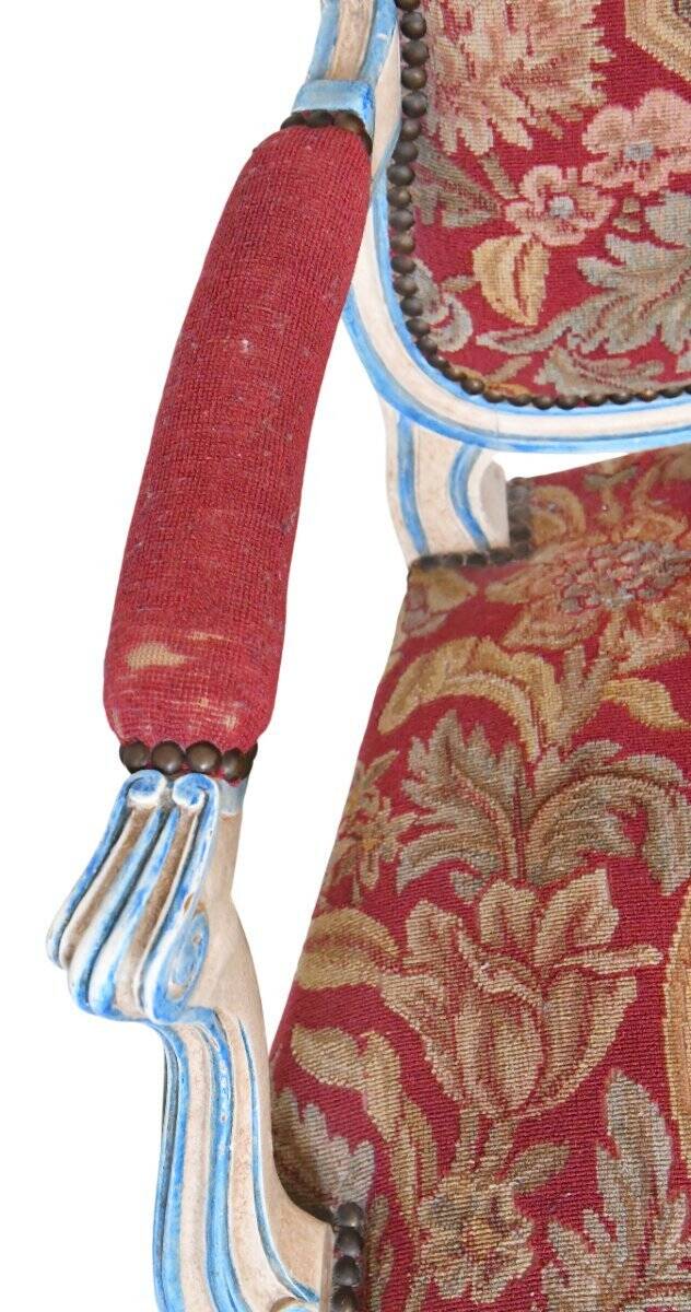 Pair of Louis XV style cabriolet armchairs