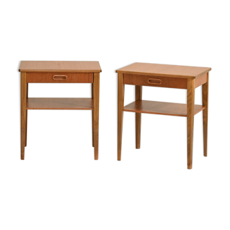 Chevets scandinave vintage en teck