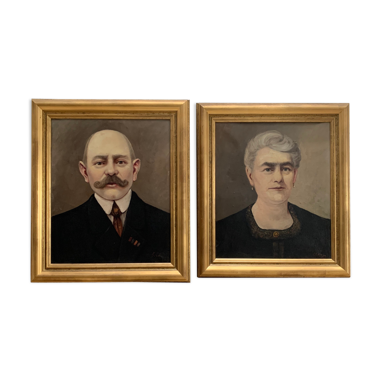 Pair of oil paintings