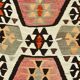 6x10 Kilim Grey & Brown Bohemian Area Kilim Rug, 171x306 Cm